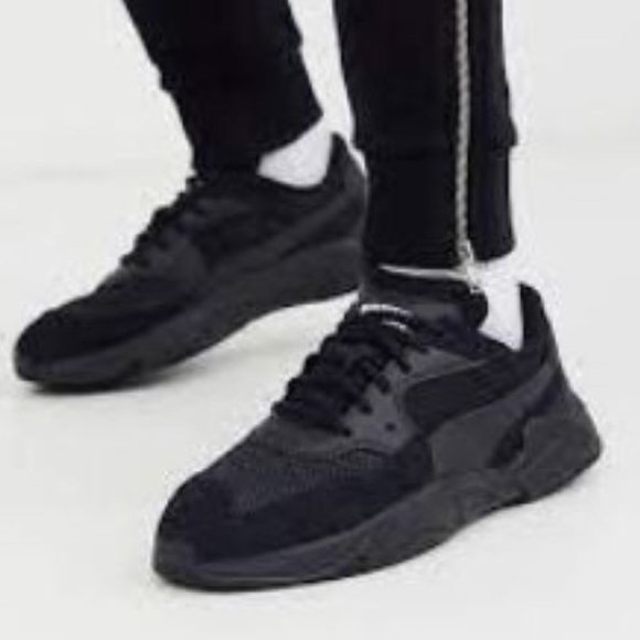 PUMA Storm Origin Triple Black Sneakers, size 11 - Picture 1 of 8